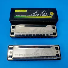 Harmonicas Lee Oskar Two Item Lot Harmonic Minor Am & Fm One Boxed Estate Sale