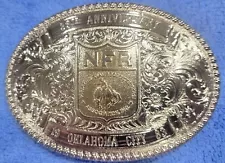 25th Anniversary 1983 Oklahoma City NFR National Finals PRCA Rodeo Belt Buckle