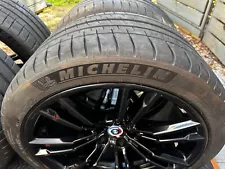 BMW M5 WHEELS RIMS TIRES OEM STOCK BLACK M 2020 FACTORY F90 706M