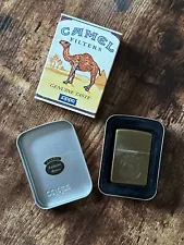 NEW Camel Zippo Lighter with Metal Case, 1990s Unfired, Never Used!