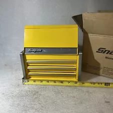 Snap-on YELLOW Mini Micro Tool Box ~ Top Chest - KMC923aper NEW IN BOX!*