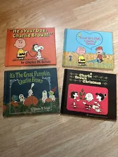 Set Of Four Vintage Charlie Brown Books