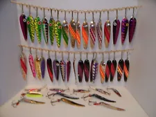 LOT 45 FISHING SPOONS WALLEYE SALMON TROLLING