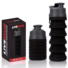 LIVEMUG Spittoon Bottle for Chewing Tobacco | Portable Spit Cup, Collapsible Sil