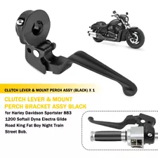 Clutch Lever Perch Bracket Black for Harley Davidson Sportster 883 1200 1996-03