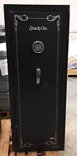 Stack-On 30-Gun Safe, Electronic Lock Safe, Black 4-way door locking bolts