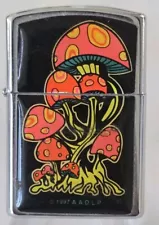 Vintage MAGIC MUSHROOMS Psychedelic Cigarette Weed Marijuana Lighter