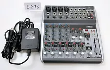 Behringer XENYX Q1202USB Audio Mixer BLACK w/ac dapter tested plz read note