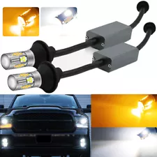 2X 3157 Switchback Canbus LED DRL Turn Signal Light Bulbs For Ram 1500 2500 3500