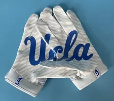 Under Armour UCLA Team Issued Football Gloves — Brand New — Mens L — White