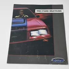 1983 Ford Mustang Dealer Sales Brochure Informational Photos GT GLX