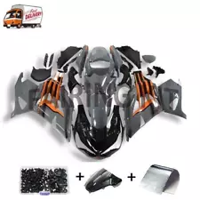 FK Injection Grey ABS Fairing Fit for Kawasaki 2012-2019 ZX14R ZZR1400 l006 (For: Kawasaki)