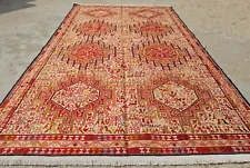 Hand Knotted Veg Dyed Genuine Soumak Pictorial Silk Kilim Area Rug 6.5 x 3.10