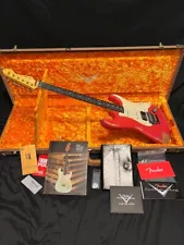 2021 Fender Custom Shop 1960 Heavy Relic Strat-H/S/S-Floyd Rose Fiesta Red-MINT!