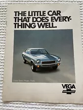 Vintage Chevrolet 1972 Vega Sales Brochure Sedan Coupe Wagon Truck Nice Coloring