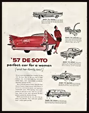 1957 DESOTO Fireflite Red and White The perfect car for a woman Photo AD