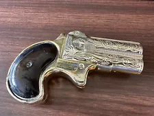 Avon Collectible Piece of Americana Derringer Decanter Pistol Deep woods Cologne