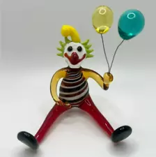 Limited Edition! Murano Glass, Handcrafted Unique Custom Designed Clown Figurine