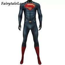 Superman Classic Suit Man of Steel Cosplay Costume Extra Soles