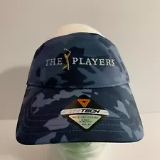 Pukka Visor The Players Golf Embroidered Camouflage Blue Adjustable OSFM Hat