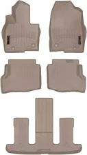 WeatherTech FloorLiner Floor Mats for 2020-2023 Mazda CX-9 - Complete Set, Tan