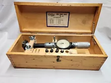 STANDARD DIAL BORE GAGE No. 4 With All 4 Extensions. 2 1/8 - 3 1/8" .0001" Res.