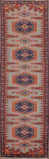 High-quality handmade wool runner Hall-way Tribal Carpet 10' 0'' X 2' 8''