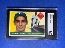 Sandy Koufax 1955 Topps #123 Brooklyn Dodgers Baseball Card SGC 6