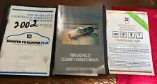 1990 Chevrolet Celebrity Station Wagon Owners Manual Owner Guide Book