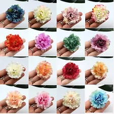 5/100p Artificial Silk Flower Head Fake Peony For DIY Crafts Wedding Home Decor