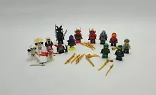 Lego Ninjago Minifigures Lot Of 14 With Weapons & Accessories