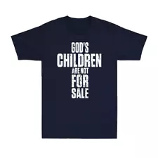 God's Children Are Not For Sale Christianity Faith Cross Vintage Men's T-Shirt