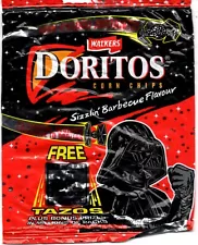 Star Wars 1997 Walkers UK Tazo Promo Chip Bag Doritos Sizzlin' Barbecue 33g