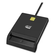 Adesso SCR100 2.5 in. x 3.3 in. x 0.38 in. USB Smart Card Reader New