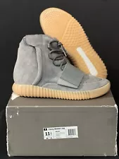 Size US 11.5 - Adidas Yeezy Boost 750 Grey Gum Glow In The Dark