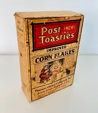 Vintage Post Toasties Corn Flakes Cereal Box Country Store Advertising Grocery