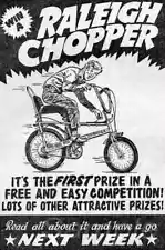 SALE! Win A Raleigh Chopper Bike Vintage Advert Poster Unframed