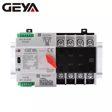 GEYA Dual Power Automatic Transfer Switch 4P 100Amp 230V Grid to AC Generator PC