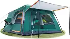 New 12 Person Large Camping Tent Waterproof 2 Rooms and 1 Hall Family Rainproof