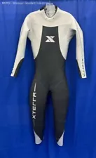 X Terra Men Black/Silver Vengeance Full Triathlon Swimmers Wetsuit - Size M