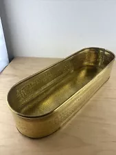 -Vintage Brass Tub Garden planter Flower Bed Window Vegetable Box 19.5'' W