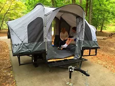 Folding Camper Tent & Utility ATV Trailer Motorcycle Camp Camping Popup Pop Up