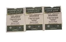 Connecticut Cold Case Playing/Poker Cards 3rd Edition (Lot of 3) New Sealed