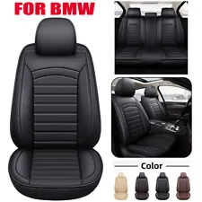 For BMW Car Seat Covers 2/5 Seats Full Set Leather Front Rear Cushion Protectors (For: BMW)