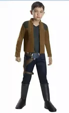 Star Wars Costume Han Solo L Child Jacket Pants Boot Covers Belt Holster Brown