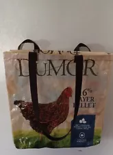 Hen Recycled feed bags totes Grocery