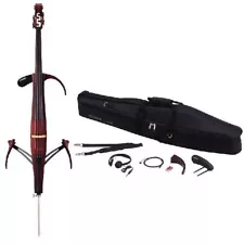 YAMAHA SVC210 Silent Cello Acoustic Body Electric w/ Headphone & Case From JAPAN