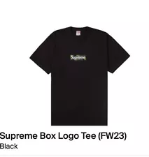 Supreme Black Camo Box Logo Tee FW23 - Size Xl