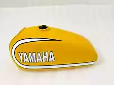 Yamaha GT80 1974 GT1 1973 GT MX Petrol Fuel Tank - Yellow Painted Steel | Fit