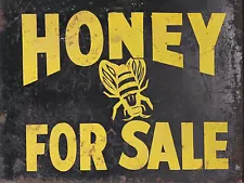 Honey for sale vintage reproduction steel sign country home decor